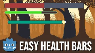 Easy Health Bar with Stretching and Recoloring in Godot