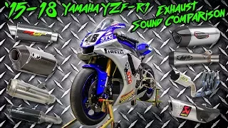 15-18 Yamaha R1 Exhaust Sound Comparison | Sportbiketrackgear.com