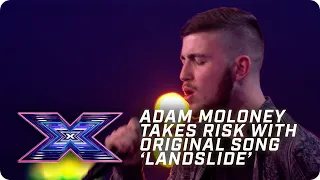 Adam Moloney takes RISK with original song 'Landslide' | X Factor: The Band | Arena Auditions