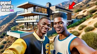 😍Franklin's African Cousin EXCLUSIVE Mansion 2024-GTA 5 Real Life Mod Remastered Season 1 Episode 75