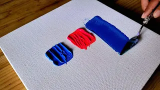 Easy Acrylic Painting Technique / Step By Step / Simple Abstract Painting