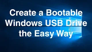 How to make Windows 10 USB Bootable Disk using Rufus and Windows ISO