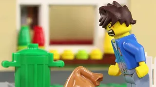 LEGO Trash Day Fail STOP MOTION LEGO Billy's Angry Neighbour! | LEGO | Billy Bricks Compilations