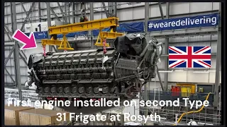 Key milestones achieved in Type 31 program Babcock installs main engine on HMS Active