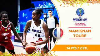 Mamignan Toure led France to victory over Mali | #FIBAWWC 2022 Qualifying Tournaments