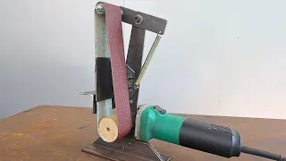 How to turn an angle grinder into a great sander tool / Homemade sanding machine
