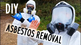 DIY ASBESTOS REMOVAL  - how to - ****saving money**** - 023