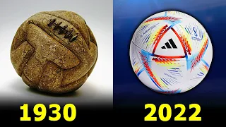 Evolution of FIFA World Cup Balls 1930 - 2022.