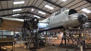 Lockdown Video 3  2016/17 Lancaster NX611 before and after Paint strip down