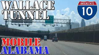 I-10 - George Wallace Tunnel - Mobile - Alabama - 4K Infrastructure Drive