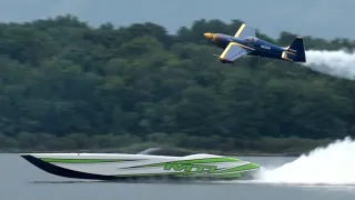 2023 Tiki Lee's Shootout on the River Airshow - Airplane vs. Boat Race