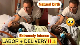 EMOTIONAL,RAW,UNMEDICATED NATURAL BIRTH VLOG// NO EPIDURAL!!🥹🥹