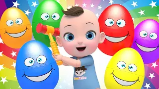 Baby 5 Color Eggs Song! |  Nursery Rhymes | Baby & Kids Songs