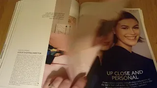 ASMR Looking through Octobers Vogue Magazine. Page turning, paper sounds to relax and help you sleep