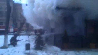 Сгорело кафе "У фонтана" в городе Измаил