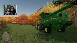 This Thing Just Eats Corn! (FS22 Nebraska Farm Series)(Live Stream)