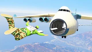 Fly Through A CARGO PLANE Challenge in GTA 5...