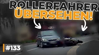 Verrückter Wohnmobilfahrer, Rollerunfall und dreiste Vorfahrtverstöße | #GERMAN #DASHCAM | #133