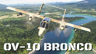 AzurPoly OV-10 Bronco First Flight (and first crash!) Microsoft Flight Simulator 4k