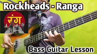 Rockheads - Ranga Bass Guitar Lesson | Nepali Bass Guitar Lesson | Joel magar
