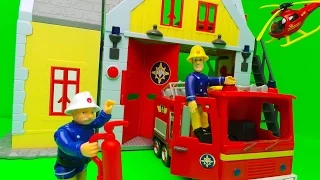 Feuerwehrmann Sam RettungsStation Fireman Sam SIMBA Fire Station Toy Unboxing