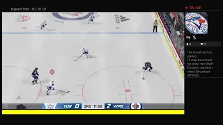 NHL 21 Toronto Maple Leafs Vs Winnipeg Jets game 10