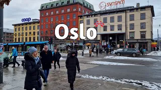 Norway, Oslo Walking Tour | Relaxing Walking Tour in Central Oslo [4K HDR]