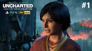 UNCHARTED™: The Lost Legacy PS5 Walkthrough 4K Gameplay Part 1 - INTRODUCTION! (No Commentary)