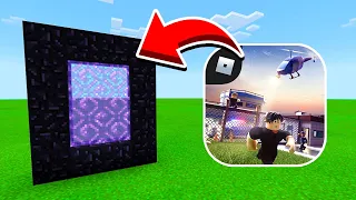 How To Make a Portal to the ROBLOX Dimension in Minecraft Pocket Edition (Roblox Jailbreak Portal)