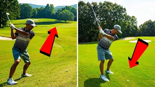 Top Golf Tips for the Sidehill Lies - Ball above and Below Feet