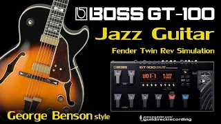 BOSS GT 100 Jazz Guitar George Benson-inspired Free Settings