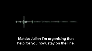 Julian called 999 when his wife's heart stops beating
