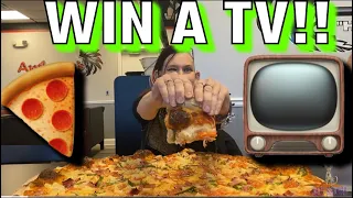 WARRIOR PIZZA ~ WIN A TV!!! NEVER DONE SOLO BEFORE!! PIZZA CHALLENGE