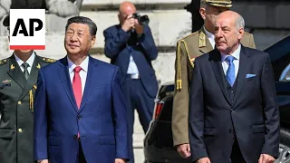 Chinese President Xi Jinping visits the President's Palace in Budapest