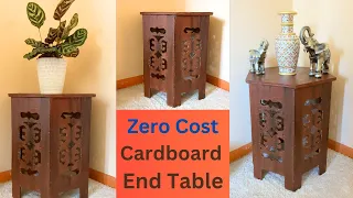 Zero Cost DIY Cardboard Side Table| Best Out Of waste| Home Decor Table