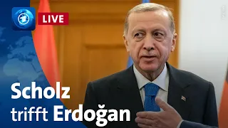 Der türkische Präsident Erdoğan trifft Bundeskanzler Scholz in Berlin