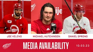 Veleno, Hutchinson, Sprong Pregame Media - 10/3 vs. Chicago