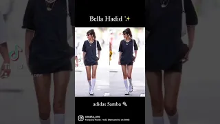 ✨ Bella Hadid wearing adidas Samba in many outfits, that’s why become a popular trainer in 2022.👟
