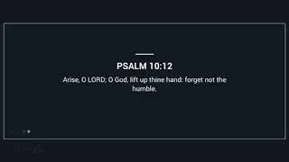 Verse Of The Day: Psalm 10:12-18