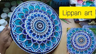 lippan art on 14 inch MDF board #art #painting #acrylic #viral #video