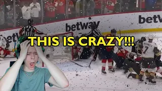 REACTION TO NHL GAME 4 STANLEY CUP FINALS + FIGHT I LAS VEGAS GOLDEN NIGHTS @ FLORIDA PANTHERS