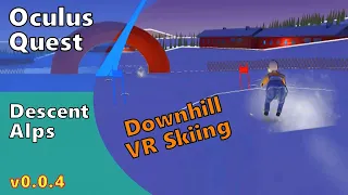 Descent Alps - Downhill Skiing - Oculus Quest - Ep. 03 - UPDATE v0.0.4 - Power-ups and Currency