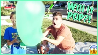 MAKING GIANT SLIME BUBBLES!!