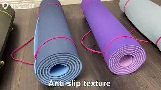 Double-color yoga mat