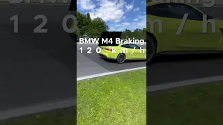 BMW M4 Braking at 120 km/h