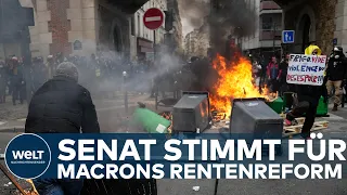 MASSIVE PROTESTE IN FRANKREICH: Senat stimmt für Macrons geplante Rentenreform