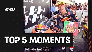 Top 5 Moto2™ Moments 💥 | 2023 #ItalianGP 🇮🇹