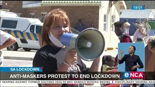 Anti-maskers protest to end lockdown