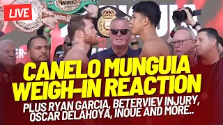 Canelo Munguia Weigh-in Reaction and All the Boxing Drama! Powcast Sports Podcast