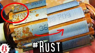 HOW TO Clean Rust On An Electric Motor Armature, Stator, Anchor #Repair #DIY #HowTo